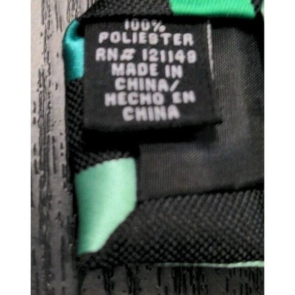 New J Ferrar JF Men's Neck tie One Size Narrow Varsity Striped Kelly Green Mint - Picture 3 of 5